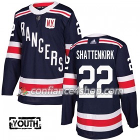 Adidas Maillot de Hockey New York Rangers Kevin Shattenkirk 22 2017-2018 Bleu Marine Winter Classic Authentic - Enfant